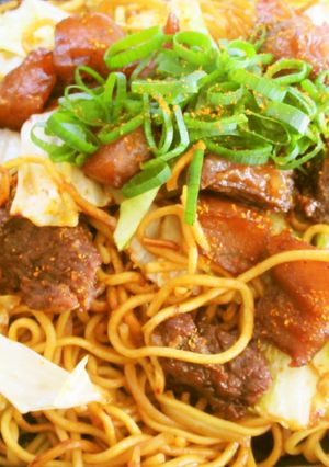 ぼっかけ焼きそば-レシピのメイン写真