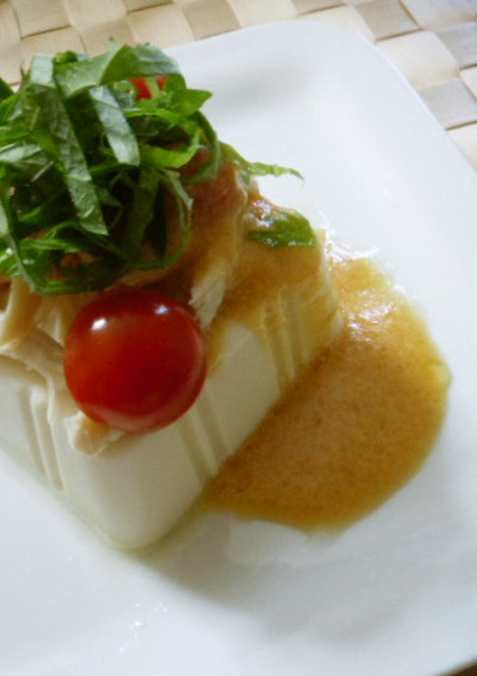 大葉とささみの冷奴-レシピのメイン写真