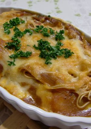 夏休みランチに!カレーそうめんグラタン-レシピのメイン写真