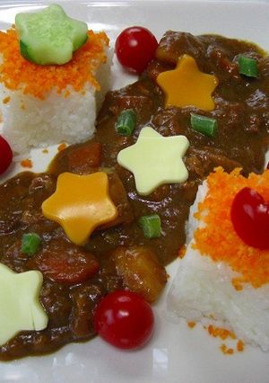 ☆七夕さまの日のデコカレー☆-レシピのメイン写真