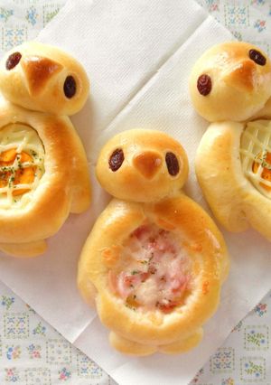 ゆでたまごでペンギンパン-レシピのメイン写真
