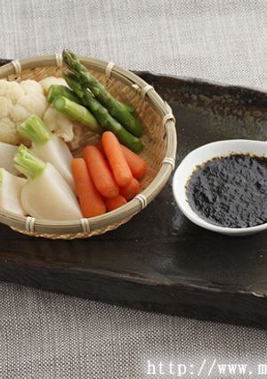 海苔バターディップ温野菜添え-レシピのメイン写真