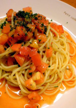 冷製パスタのプッタネスカはどーっすか？-レシピのメイン写真