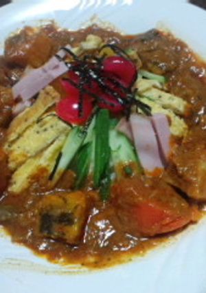冷やし中華はじめました～♪デコカレー-レシピのメイン写真