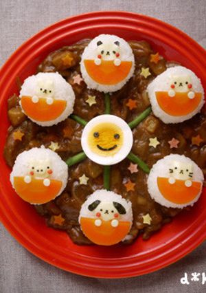 デコカレー♡アニマル観覧車-レシピのメイン写真