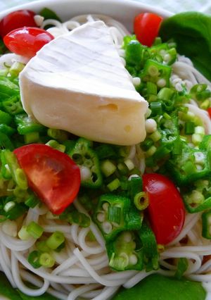 カマンベールチーズのっけそうめん-レシピのメイン写真