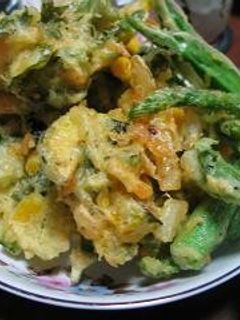 夏野菜のかきあげ-レシピのメイン写真