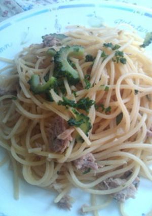 ＜覚書＞ゴーヤとツナのスパゲッティ-レシピのメイン写真