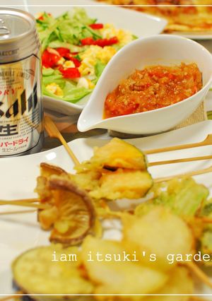 さっぱりトマトミートソースでベジ串天☆-レシピのメイン写真