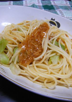 キャベツとなめたけのパスタ-レシピのメイン写真