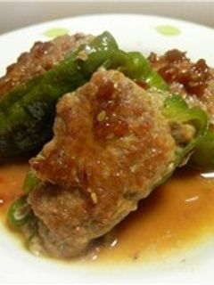 黄金の味☆ピーマンの肉詰め煮-レシピのメイン写真