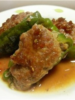 黄金の味☆ピーマンの肉詰め煮-レシピのメイン写真