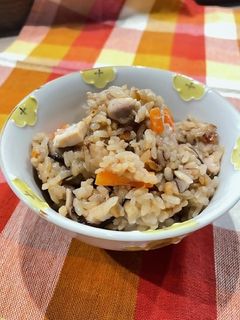 おもちリメイク☆おこわ風炊き込みご飯-レシピのメイン写真