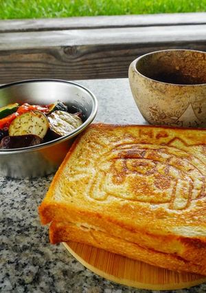 夏野菜たっぷりチーズグリルサンド-レシピのメイン写真