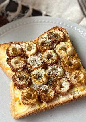 ちくわカレーマヨトースト-レシピのメイン写真