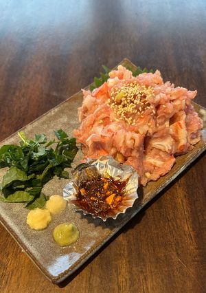 マグロたたきのユッケ風おつまみ-レシピのメイン写真