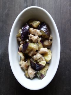 なすと鶏もも肉の和えもの-レシピのメイン写真