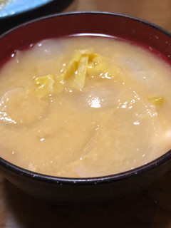 キャベツと玉ねぎの味噌汁-レシピのメイン写真