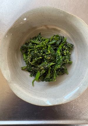 タアサイの花の胡麻和え-レシピのメイン写真
