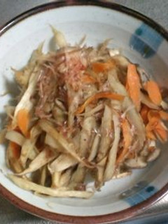 ごぼうとにんじん、シメジのきんぴら -レシピのメイン写真