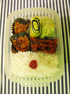 記録用☆ピーマンの肉詰め弁当☆-レシピのメイン写真