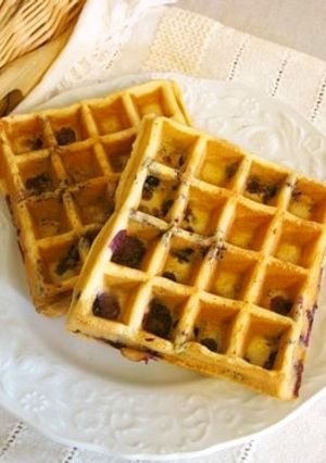 *ブルーベリーアメリカンワッフル*-レシピのメイン写真