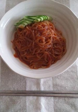 ﾋﾞﾋﾞﾝﾈﾝﾐｮﾝ～비빔냉면～韓国冷麺-レシピのメイン写真