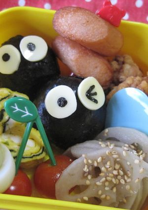 まっくろくろすけのお弁当。-レシピのメイン写真