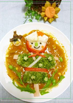 山里の恵み☆大地に感謝*かかしカレー*-レシピのメイン写真