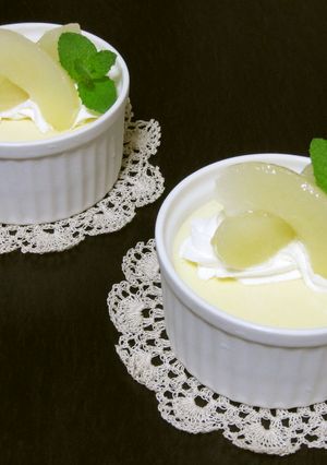 桃のババロア-レシピのメイン写真