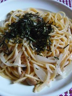 残り物で簡単!パスタ屋さん風たらこパスタ-レシピのメイン写真