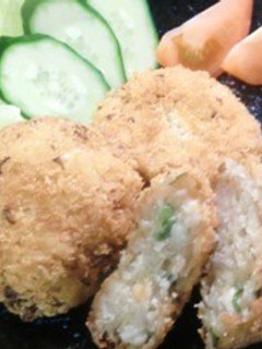 ♪節約♪豆腐と鶏皮のメンチカツ-レシピのメイン写真