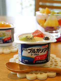 フルーツ杏仁ヨーグルト-レシピのメイン写真