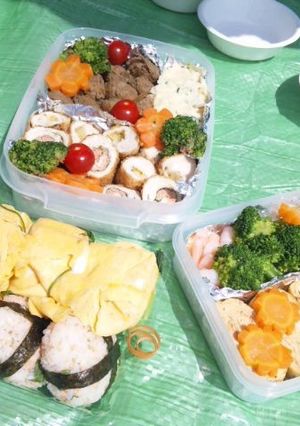 春の行楽弁当-レシピのメイン写真