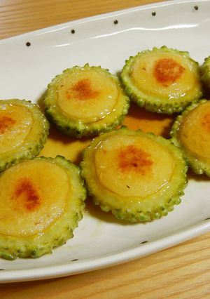ゴーヤのもちもち甘ダレお焼き❀-レシピのメイン写真