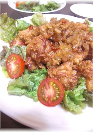 ピリ辛！鶏からのネギソースかけ-レシピのメイン写真