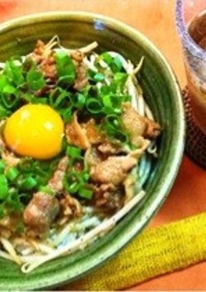 豚の切り落とし肉で☆スタミナ‼生姜焼き丼-レシピのメイン写真