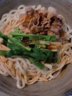 黄金の味で牛しゃぶのっけ冷やしうどん-レシピのメイン写真