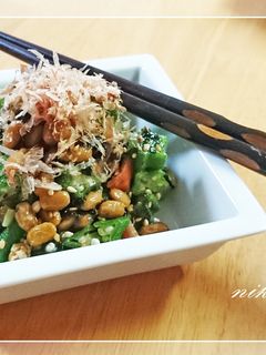さっぱり♪オクラと納豆の梅肉和え-レシピのメイン写真