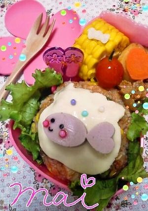 ＊キャラ弁＊簡単♪のせるだけ金魚ちゃん-レシピのメイン写真