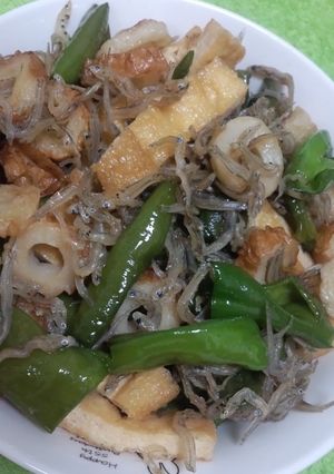 万願寺とうがらしとじゃこの炒め煮-レシピのメイン写真