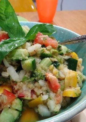 レンズ豆の野菜たっぷり爽やかサラダ-レシピのメイン写真