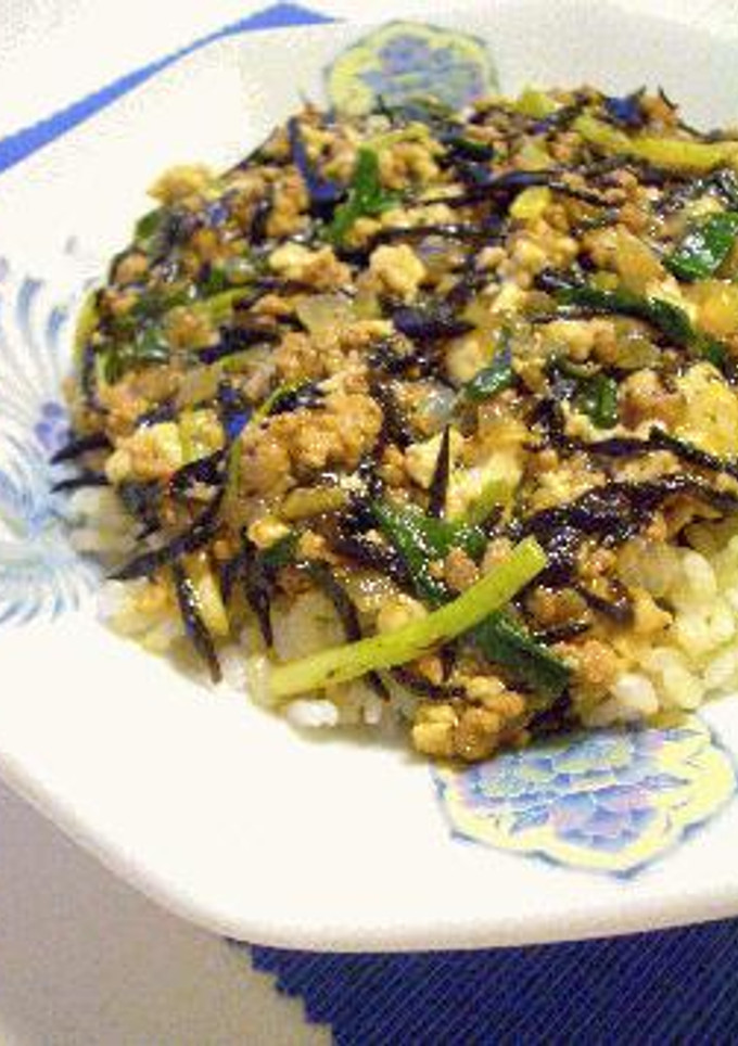 ささっと出来る、まーぼーひじき丼。-レシピのメイン写真