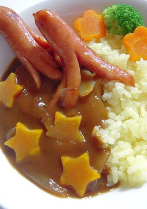 子供の好きな食材で★楽しくデコカレー-レシピのメイン写真