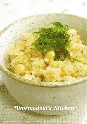 手軽に♪水煮大豆で炊き込みご飯-レシピのメイン写真