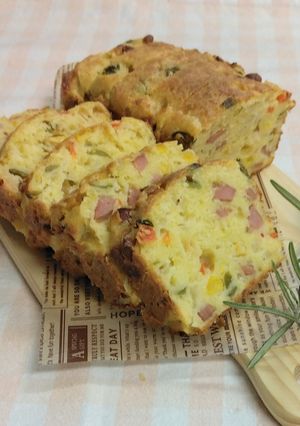 ケークサレ(惣菜ケーキ)-レシピのメイン写真