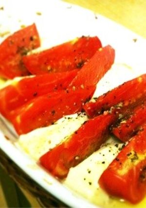 ワインのお供に！簡単！焼きカプレーゼ-レシピのメイン写真