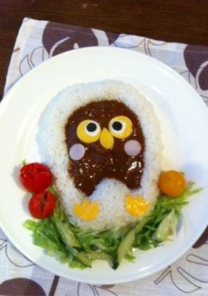 ホッホッホーフクロウさんのデコカレー-レシピのメイン写真