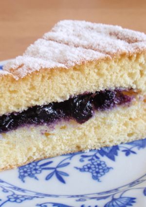 ブルーベリージャムとスポンジのケーキ-レシピのメイン写真