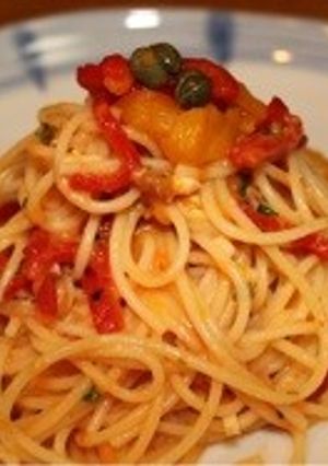 パプリカの冷製パスタ-レシピのメイン写真